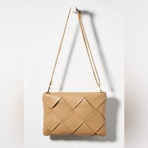 By Anthropologie Woven Clutch Crossbody Bag